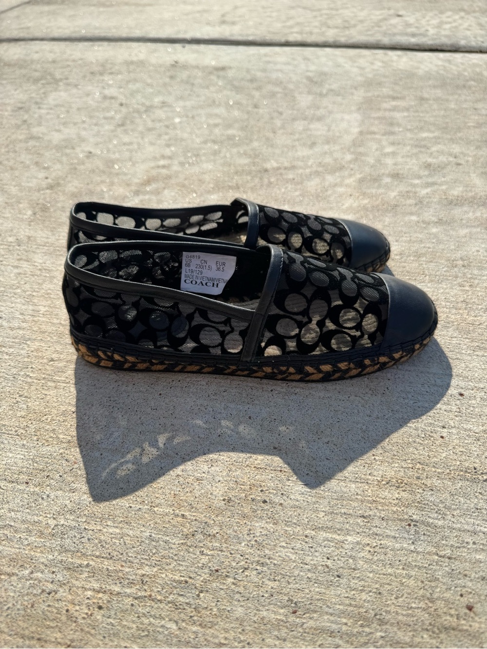 Coach Women’s Cleo Signature C Mesh Espadrilles